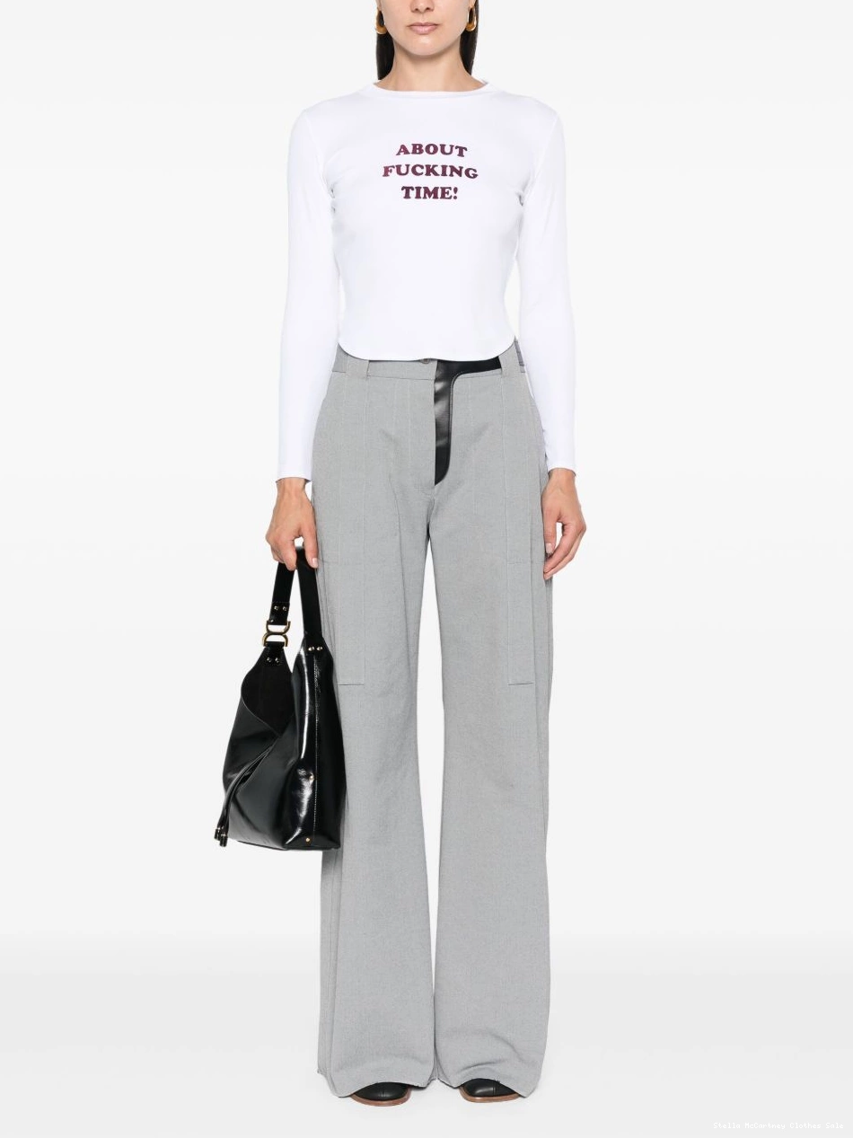 Cheap slogan-print McCartney T-shirt Women Stella 0708